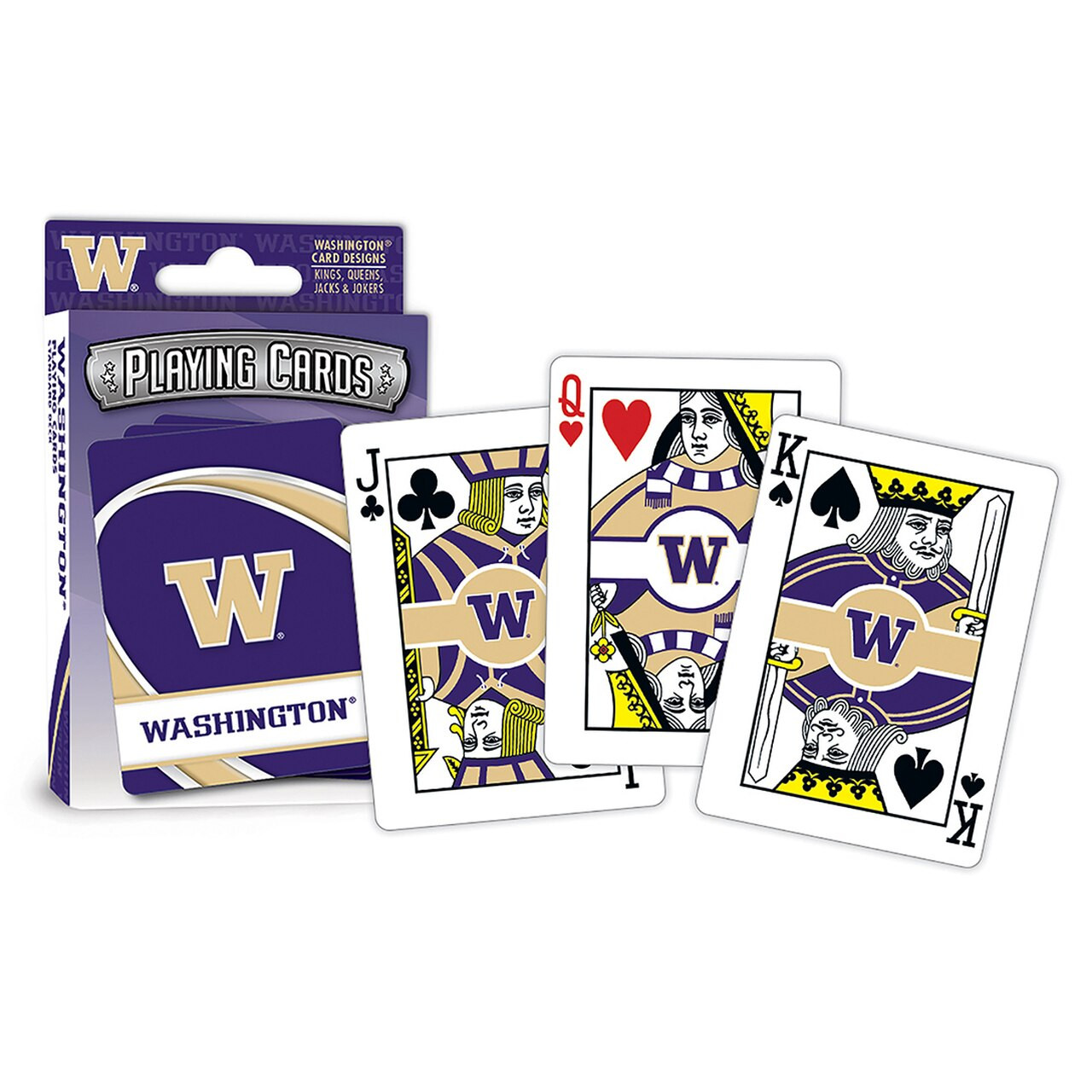 Washington Huskies Logo Playing Cards