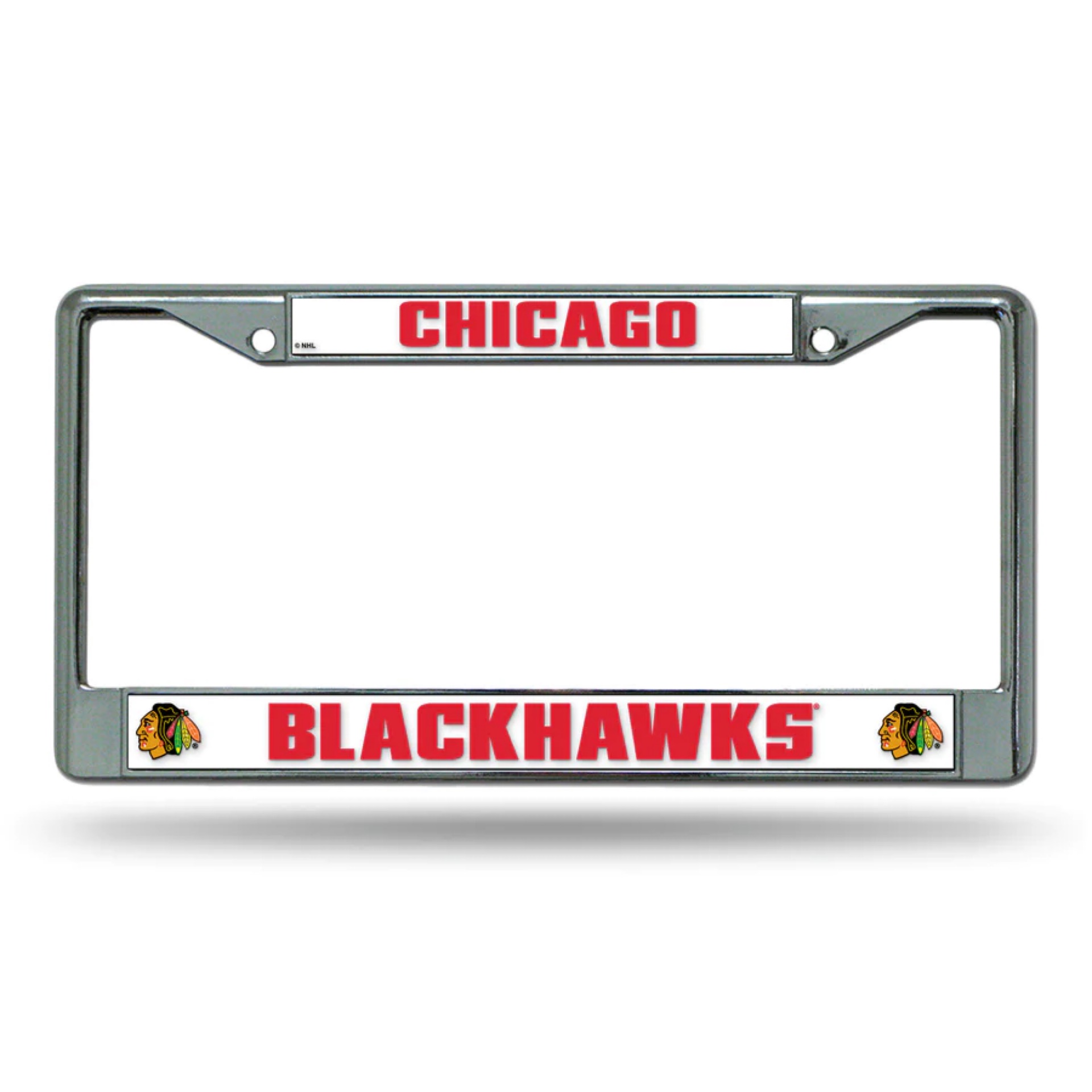 Chicago Blackhawks Chrome License Plate Frame