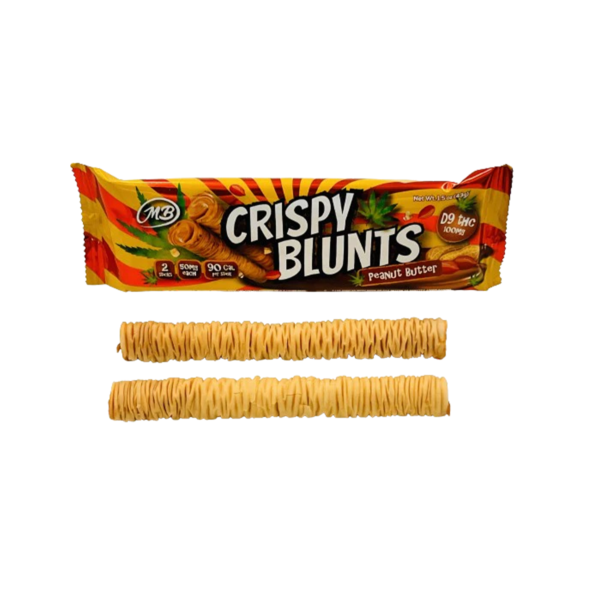 Crisy Blunts Peanut Butter D9 THC 100mg