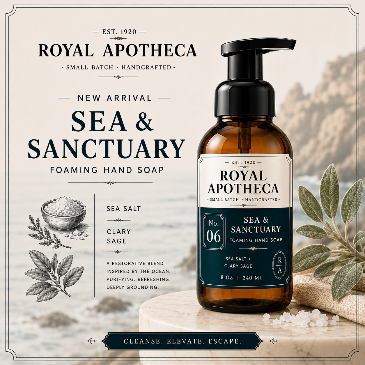 Sea & Sanctuary - No.6 - Foaming Hand Soap