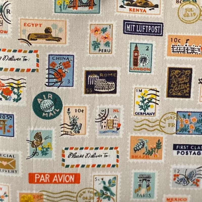 Postage Stamps Cream