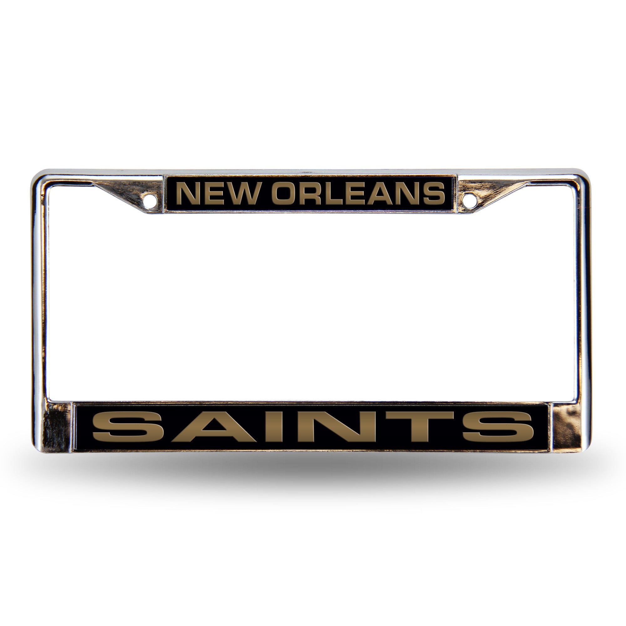 New Orleans Saints Laser Chrome License Plate Frame
