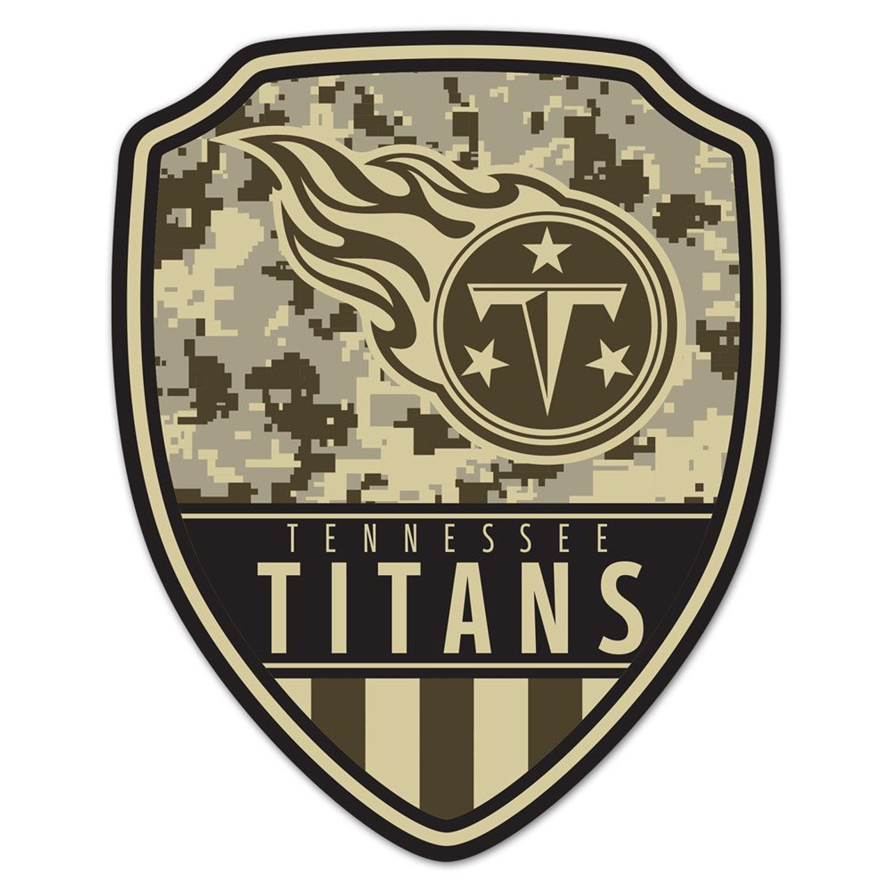 Tennessee Titans Wood Shield Shaped Sign - 11x14"