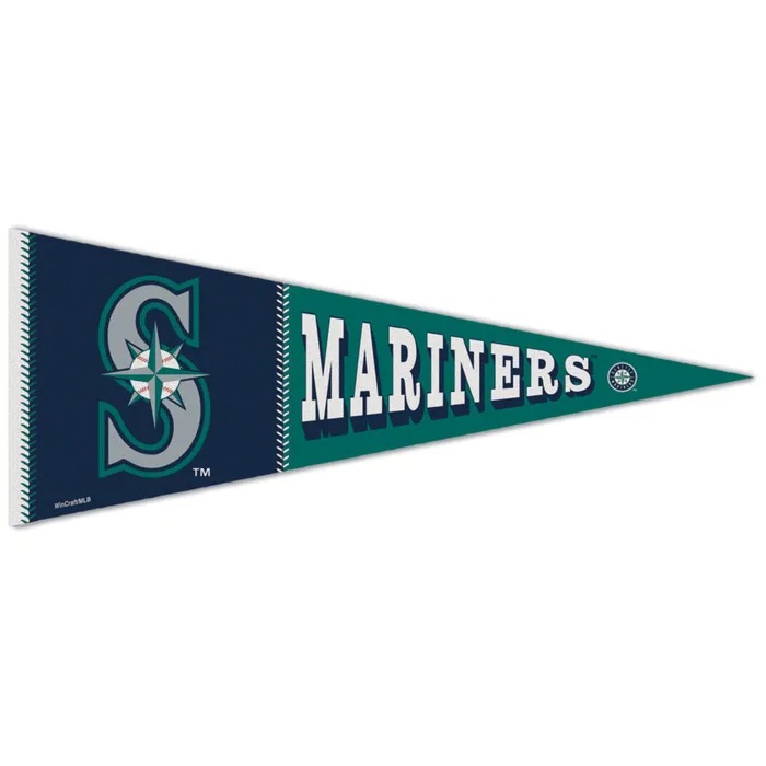 Seattle Mariners Premium Block Pennant 12x30"