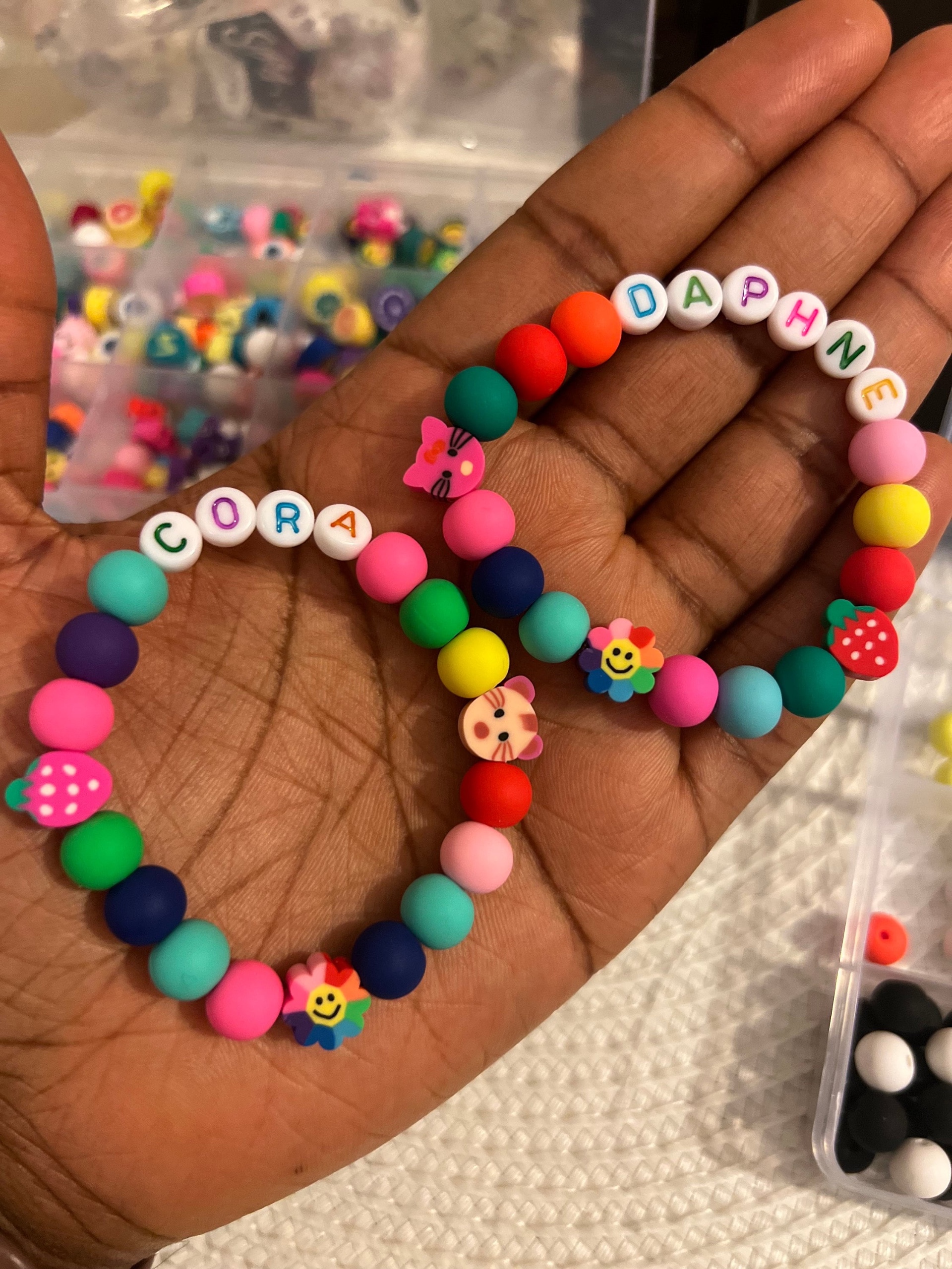 Rainbow Pop Name Bracelet view 6