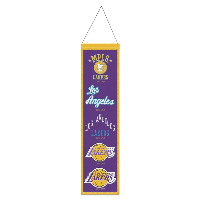 Los Angeles Lakers Wool Evolution Banner 8x32"
