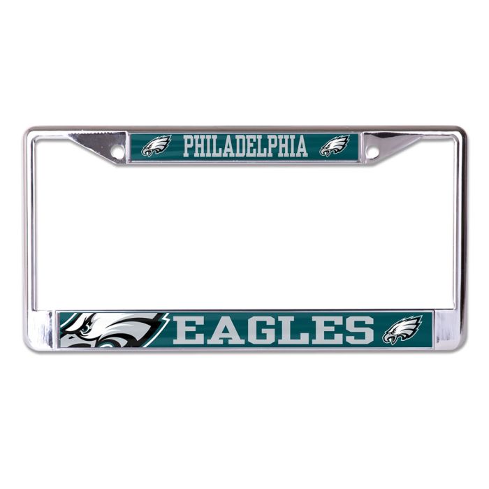 Philadelphia Eagles Green Mega Chrome License Plate Frame