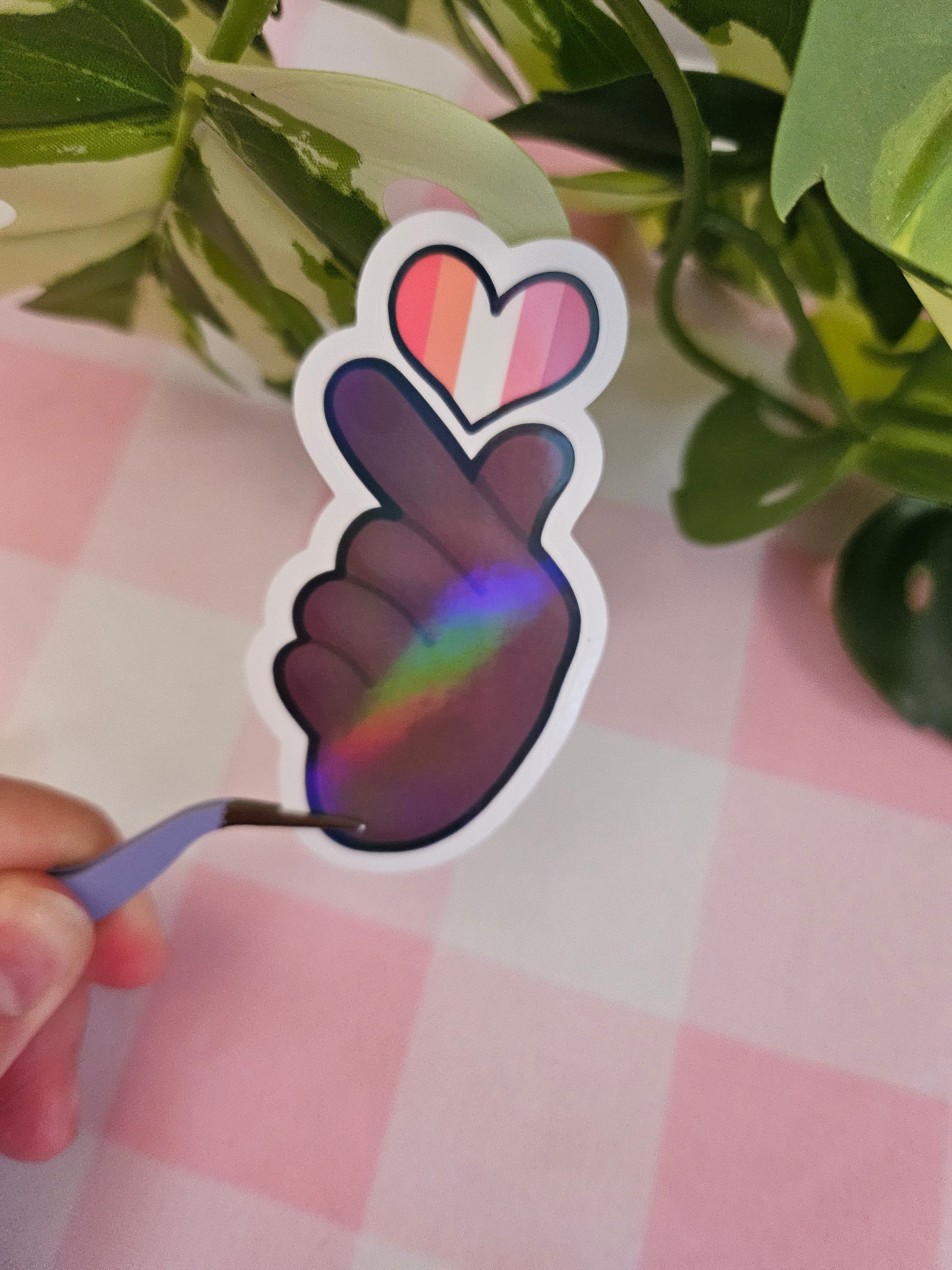 Hallyu Heart PRIDE Die Cut Sticker
