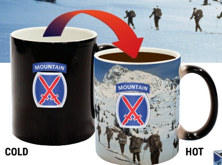 10th Mountain Division Color Changing Mug