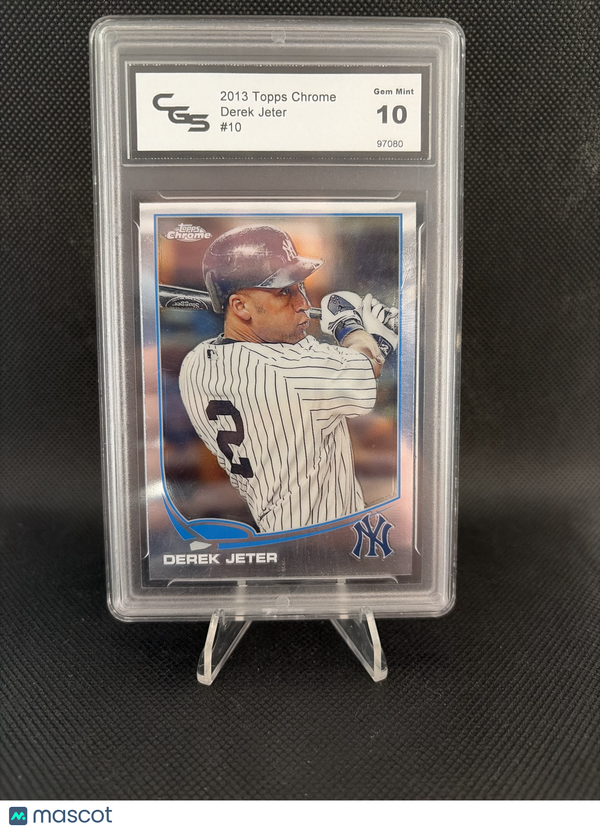 2013 Topps Chrome Derek Jeter CGS 10