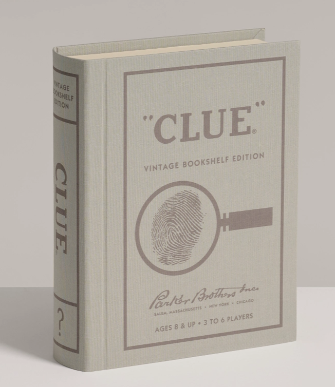 WS Game Company Clue Vintage Bookshelf Edition