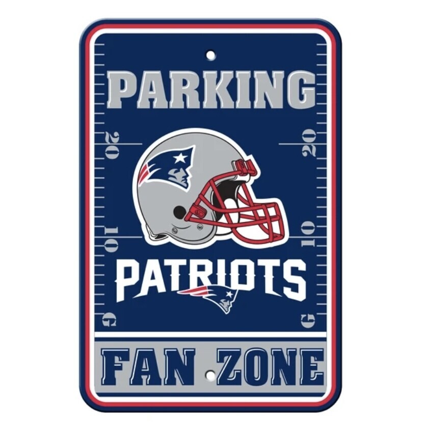 New England Patriots Parking Sign