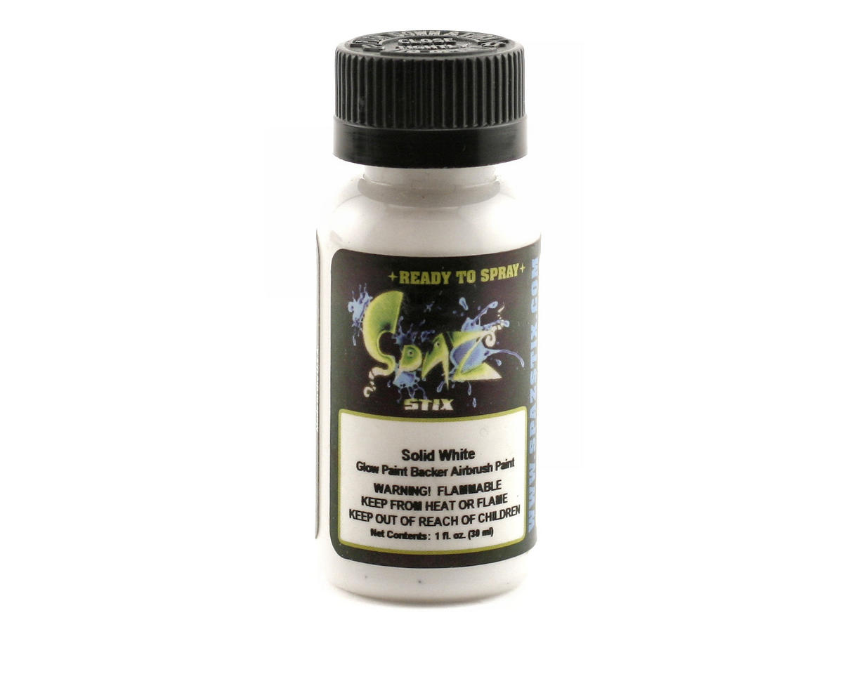 Spaz Stix Solid White Solide/Backer-Airbrush 00200