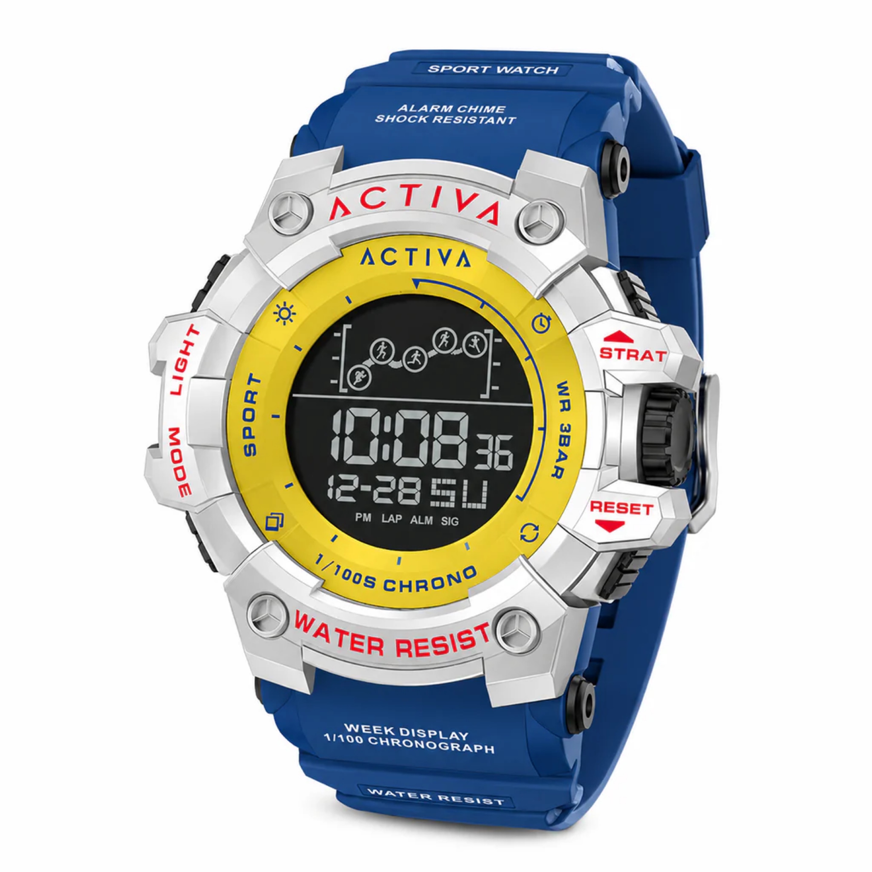 Invicta /Activa Summit Digital Watch - 50mm. Dark (Blue / White )