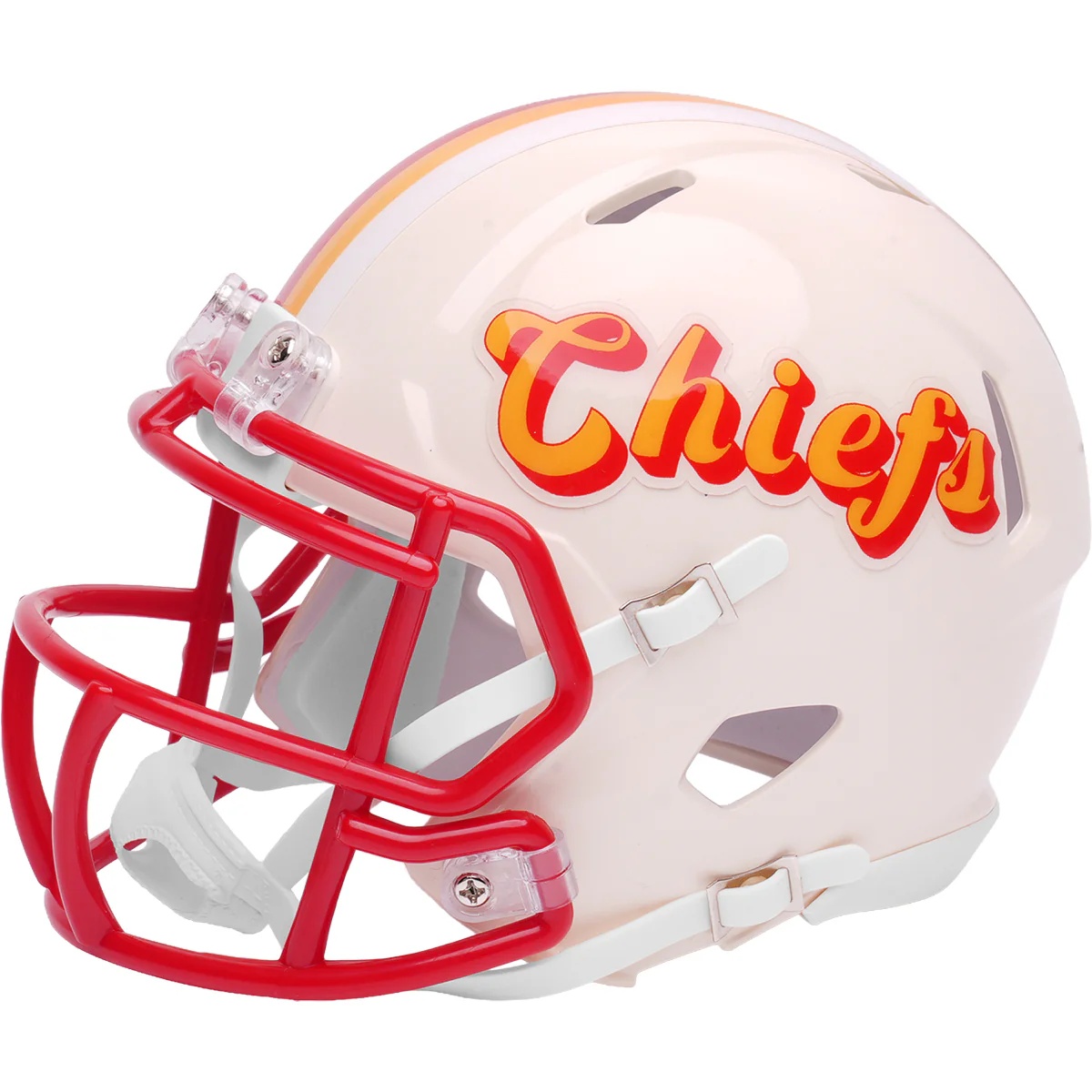 Kansas City Chiefs Retro Style Riddell Speed Mini Helmet
