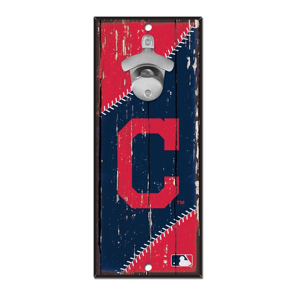 Cleveland Indians Wood Bottle Opener 5x11"