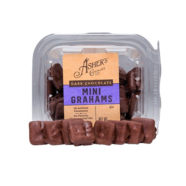 Ashers Dark Chocolate Mini Graham Freshpack 6oz 6 Pack