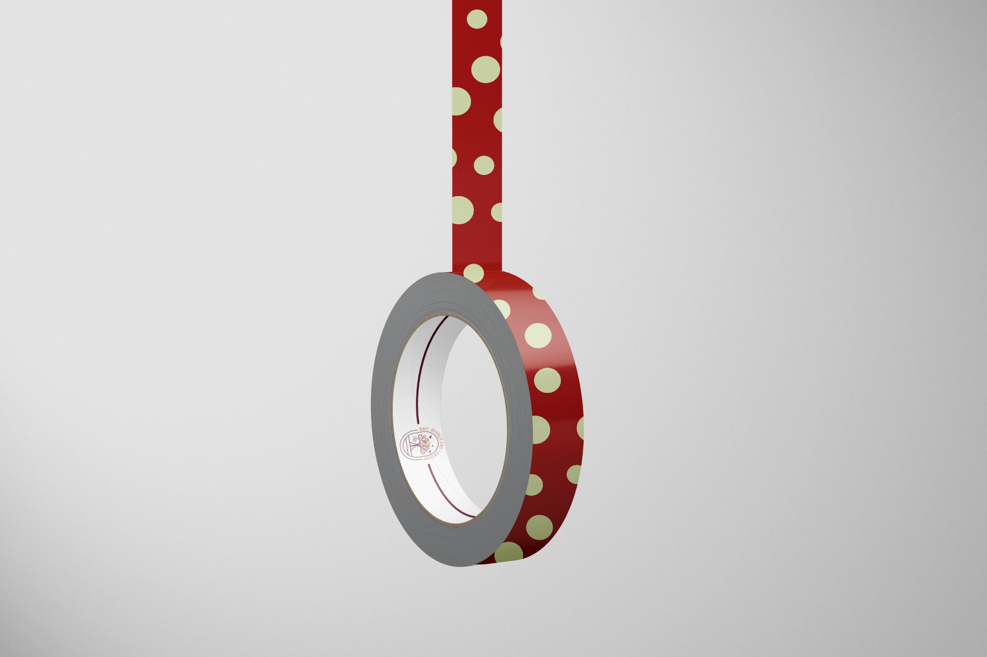Dots (Cranberry-Mint) 15mm Washi Tape
