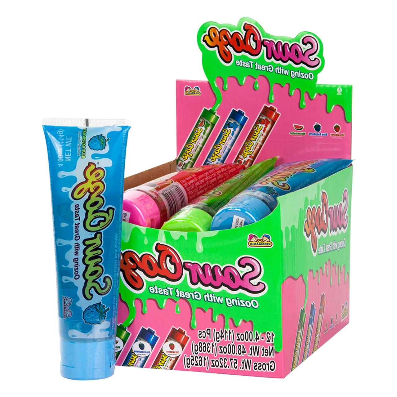 Sour Ooze Tube Liquid Candy 12 count 4.0 ounce