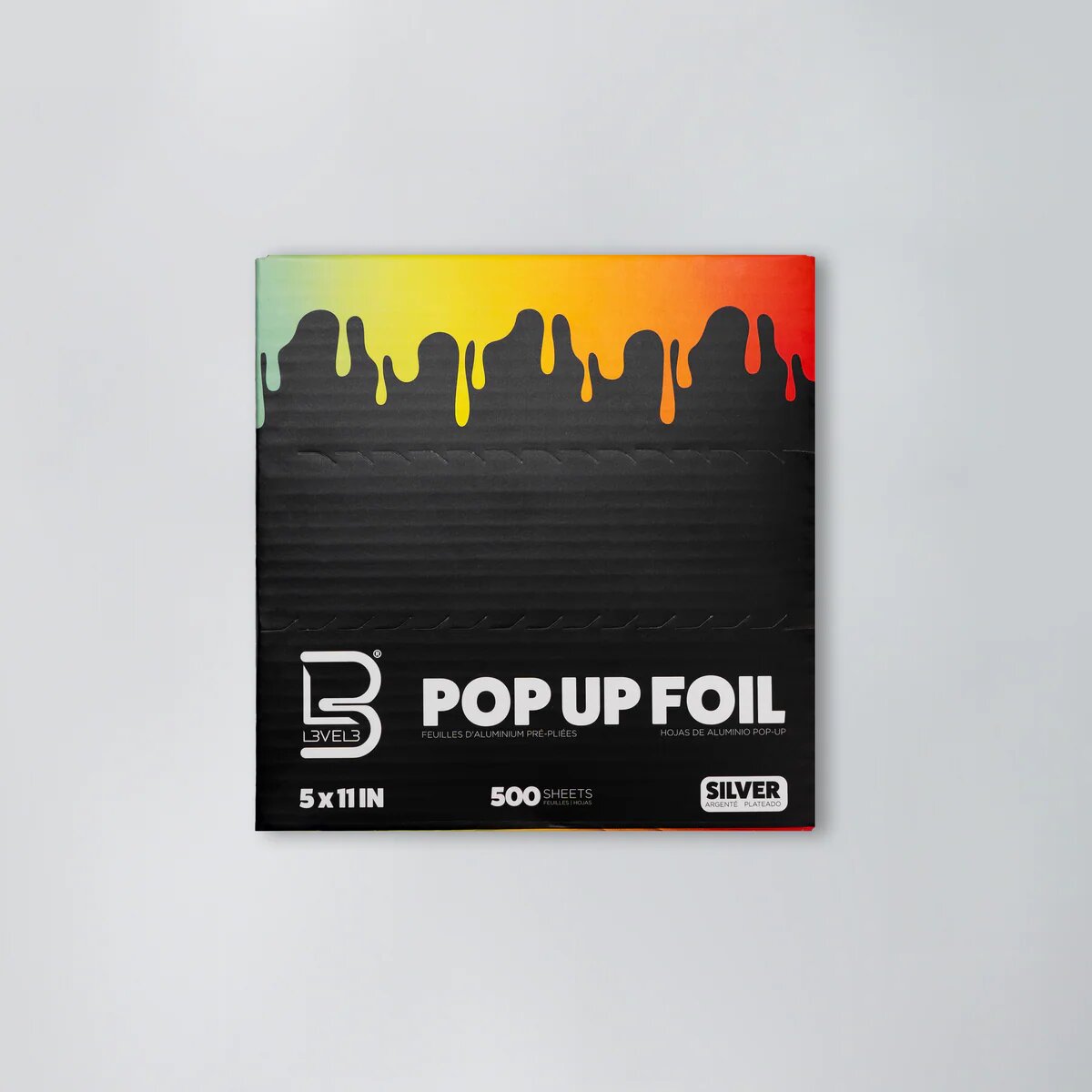 L3VEL3 Pop Up Foil Silver 500 Sheets (5 x 11 IN)