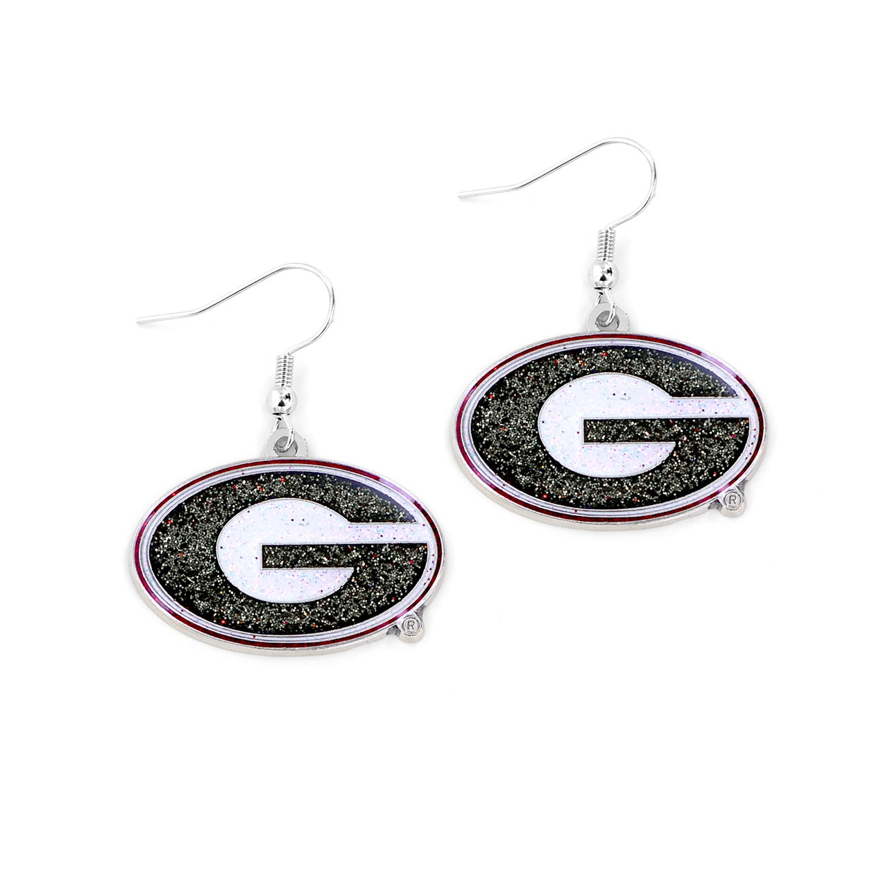 Georgia Bulldogs Glitter Dazzle Earrings
