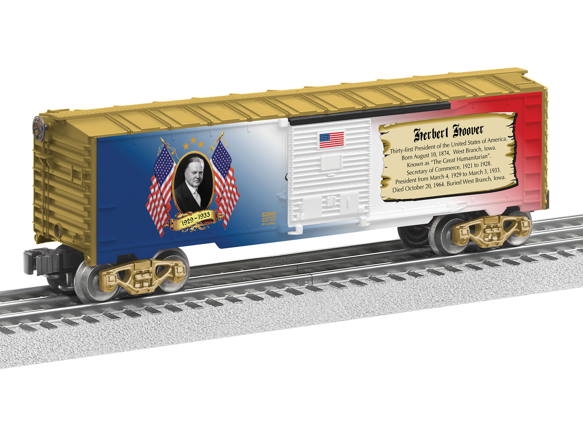 Lionel Herbert Hoover Boxcar 682944 O Scale