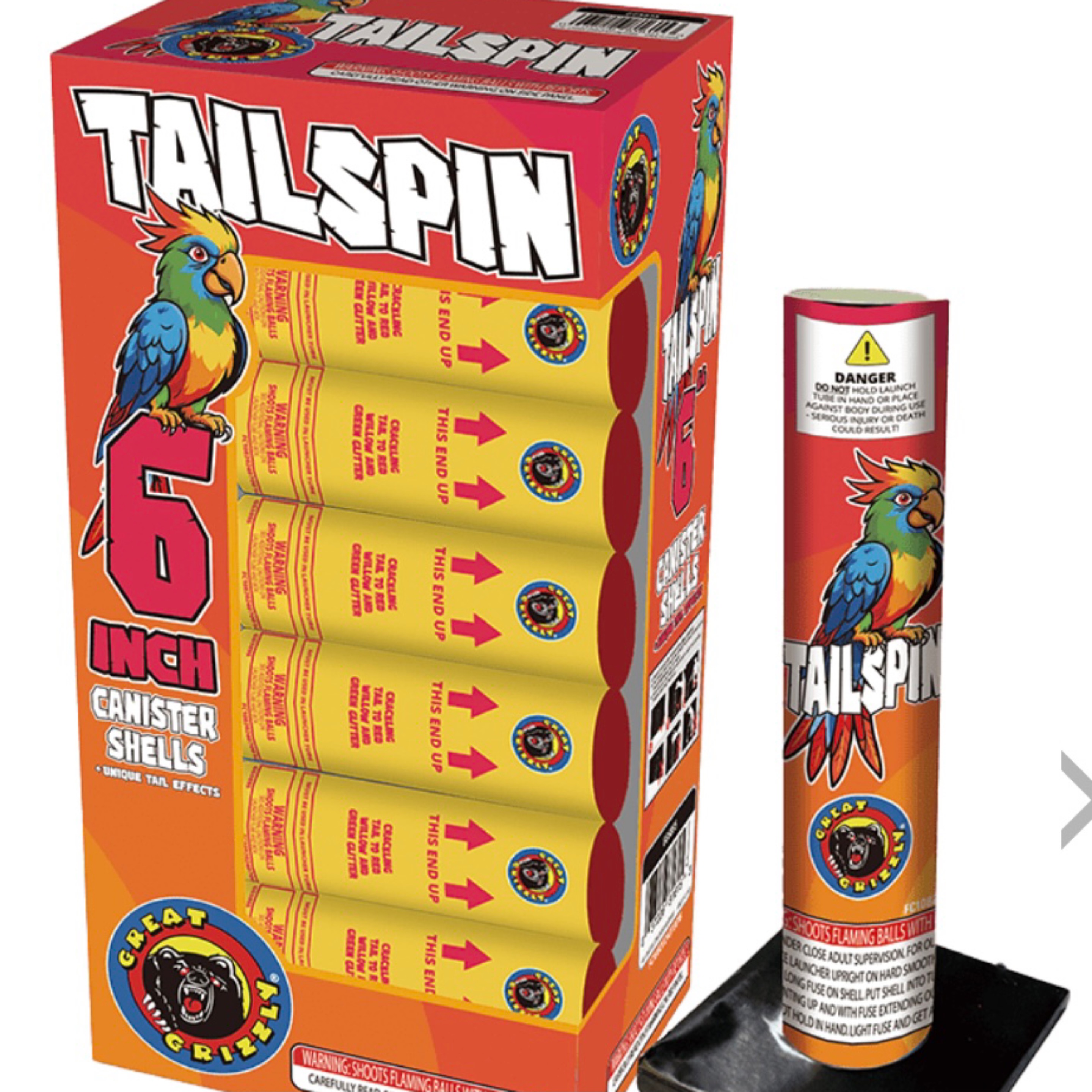 Tail Spin 6 shells 6”