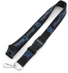 Miami Marlins Black Lanyard