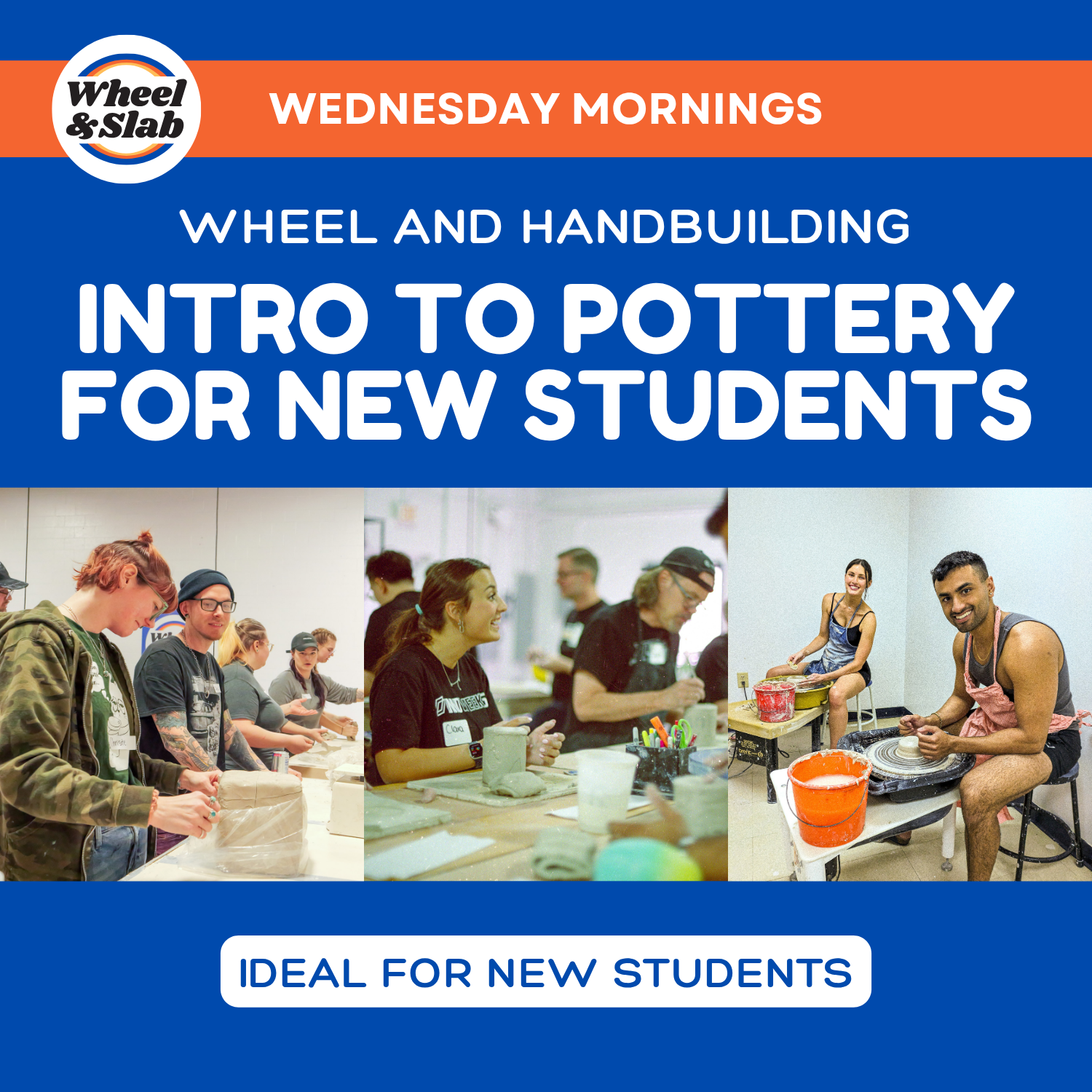 Intro to Pottery for New Students - Wednesday Mornings