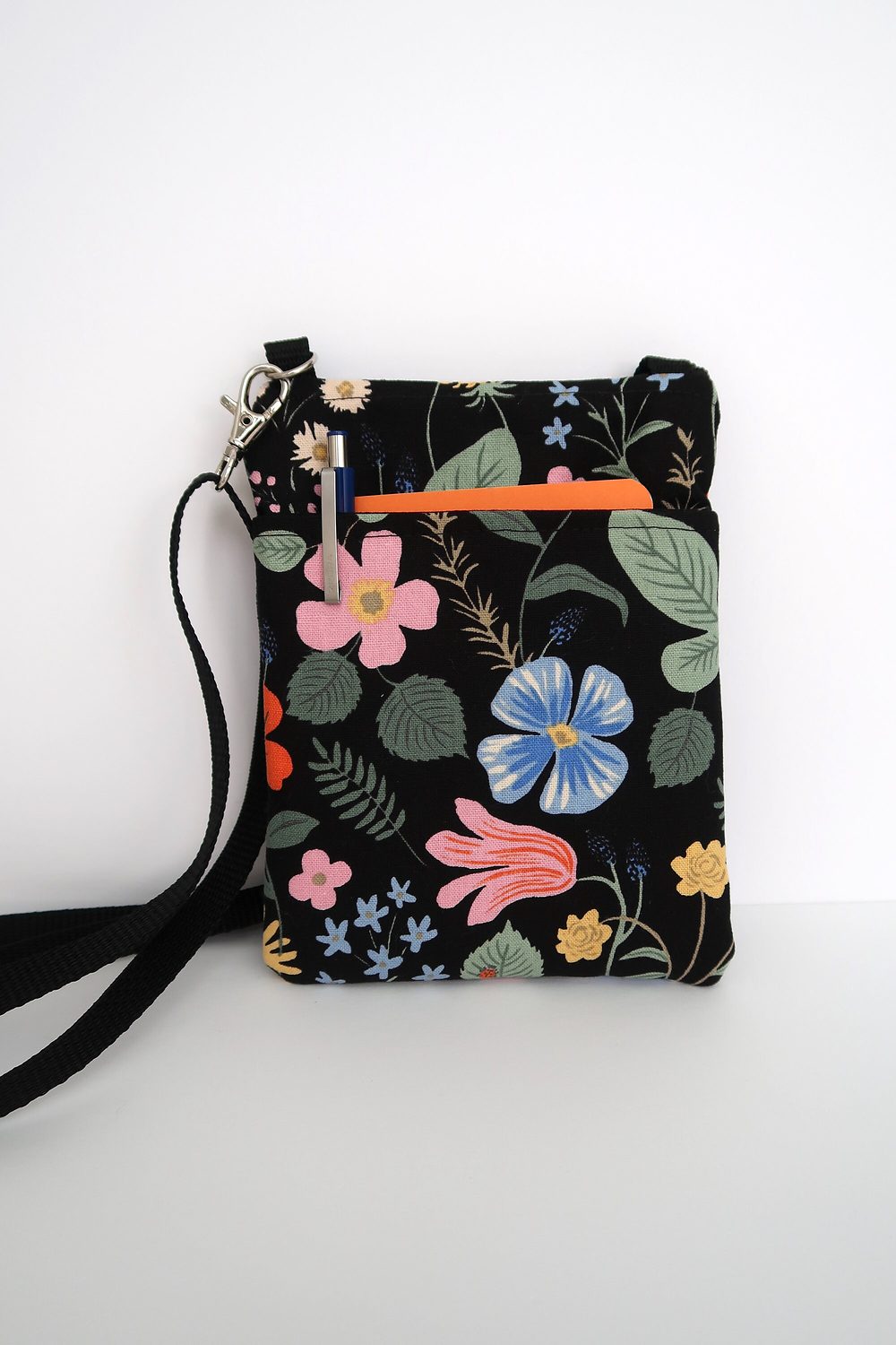 Small Crossbody Bag – Strawberry Fields Black, photo 10 of 12