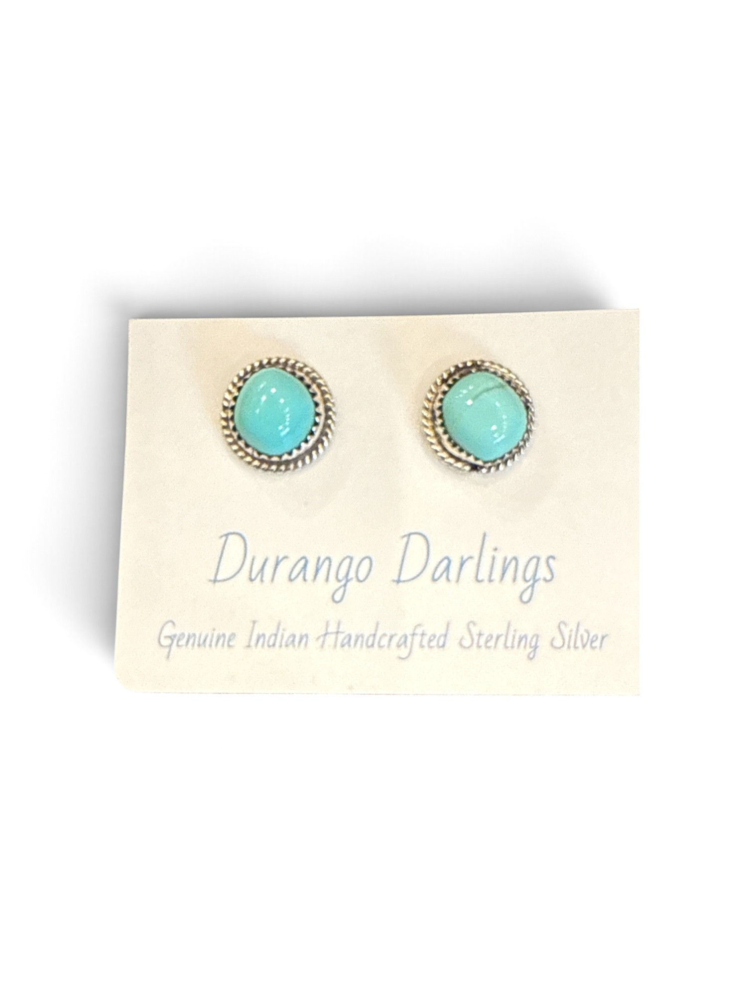 Durango Darlings Samll Round Turquoise Earrings