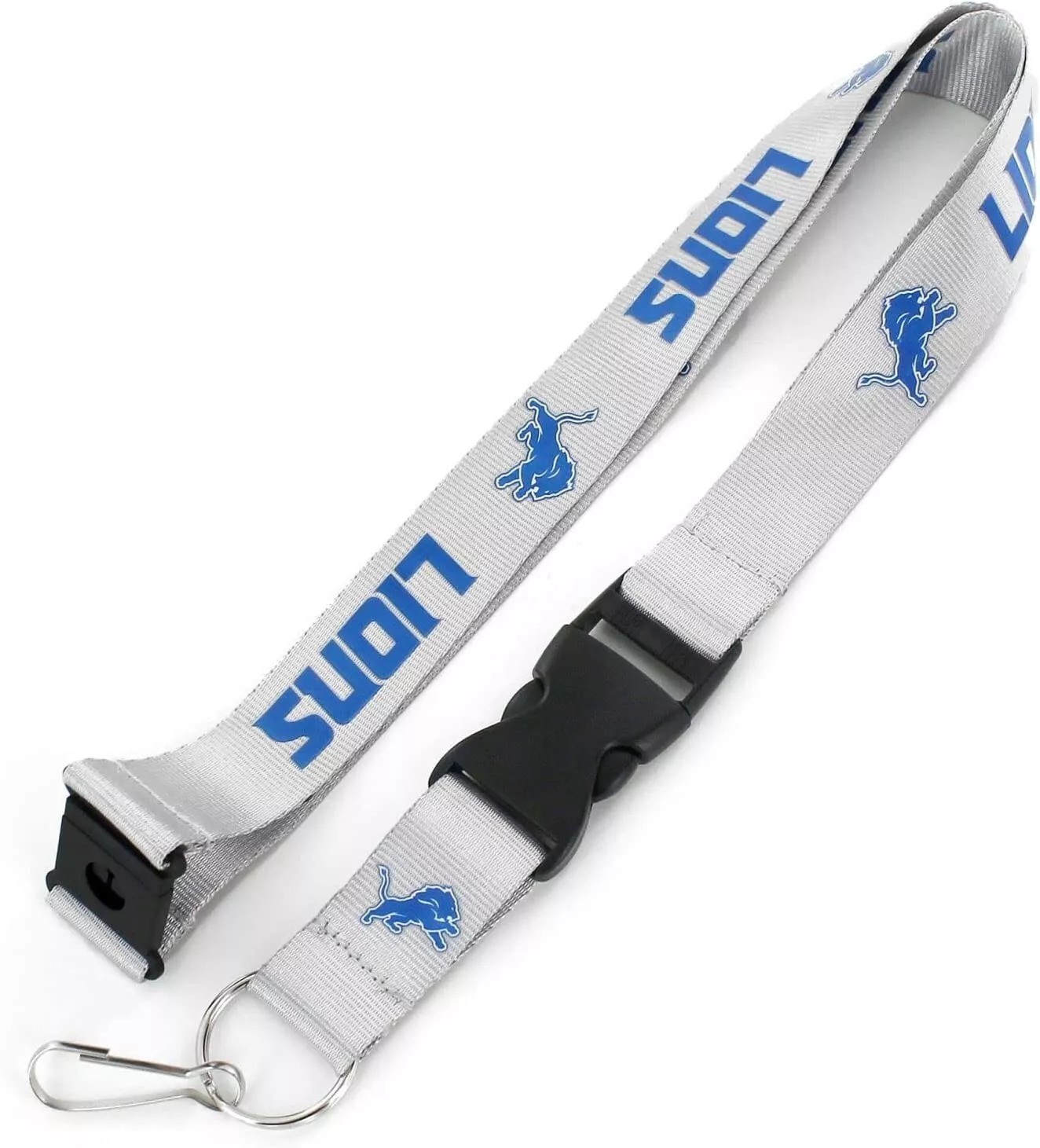 Detroit Lions Grey Lanyard