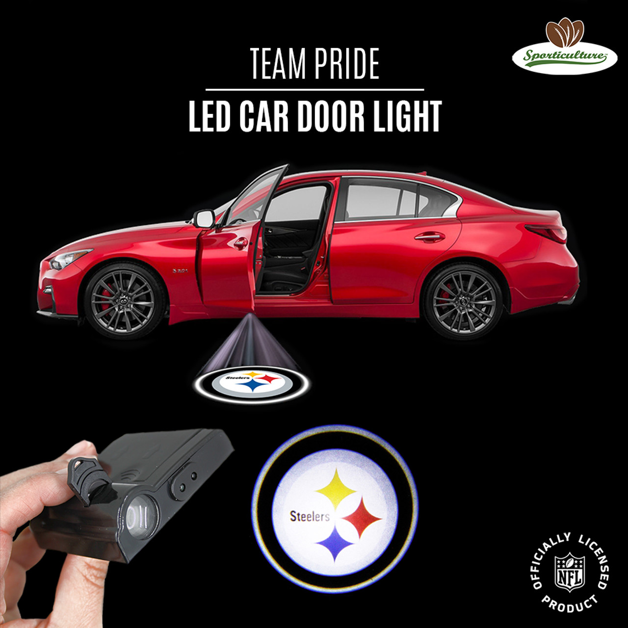 Pittsburgh Steelers LED Car Door Light Projector