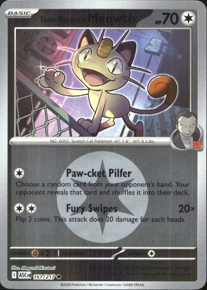 Team Rocket's Meowth - ME02.5 161/217