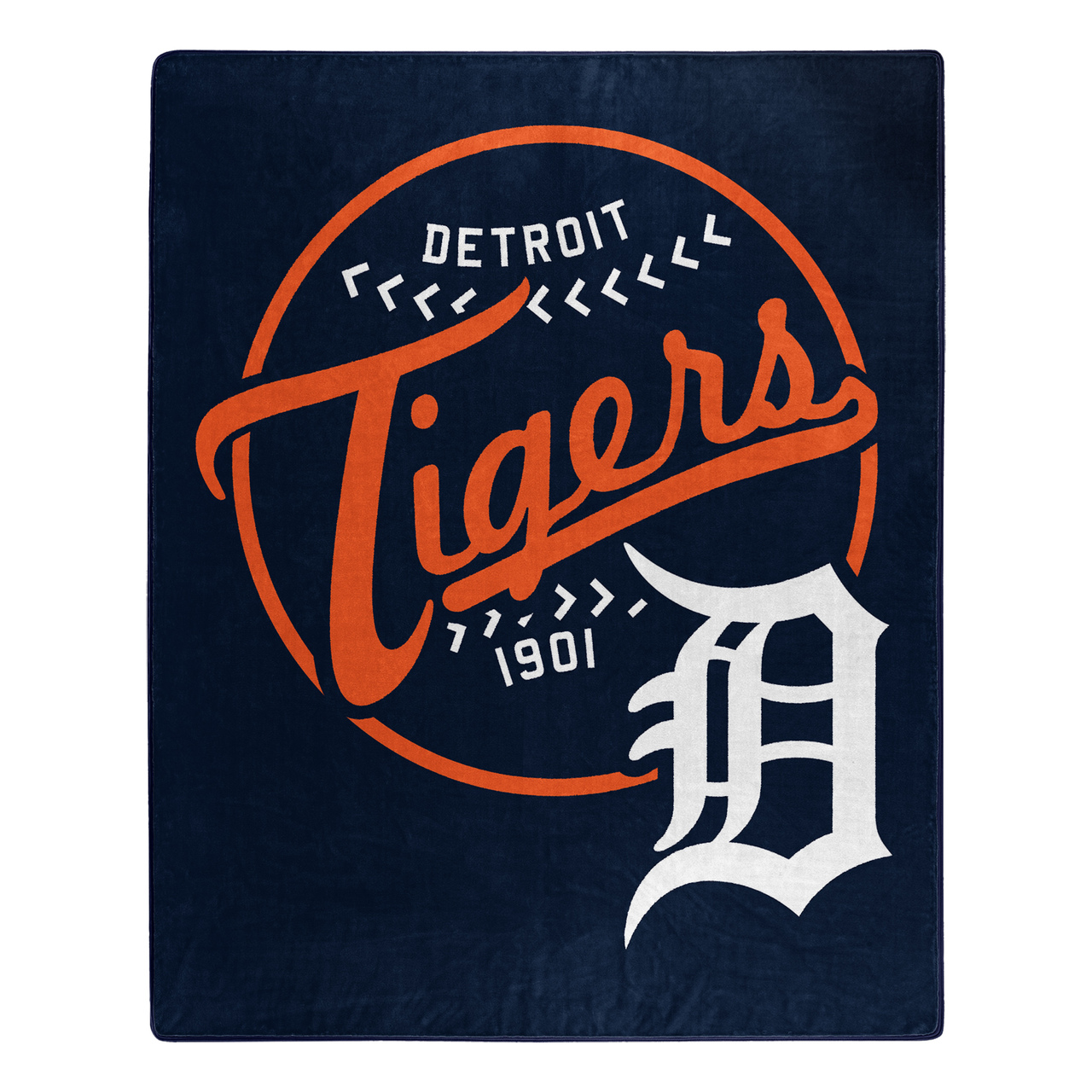 Detroit Tigers Moonshot Design Raschel Blanket