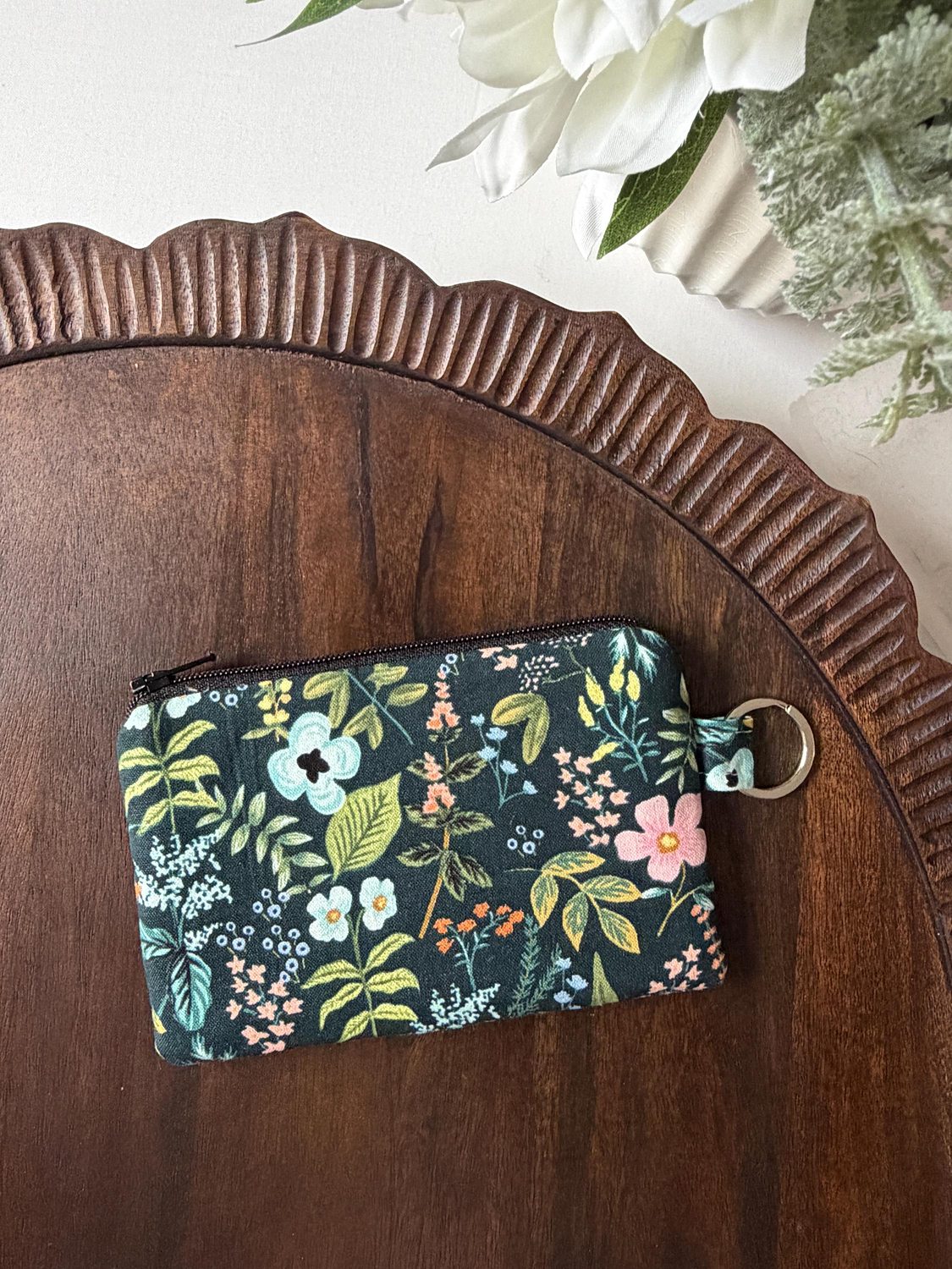 Keychain Pouch – Herb Garden (Dark), photo 3 of 4