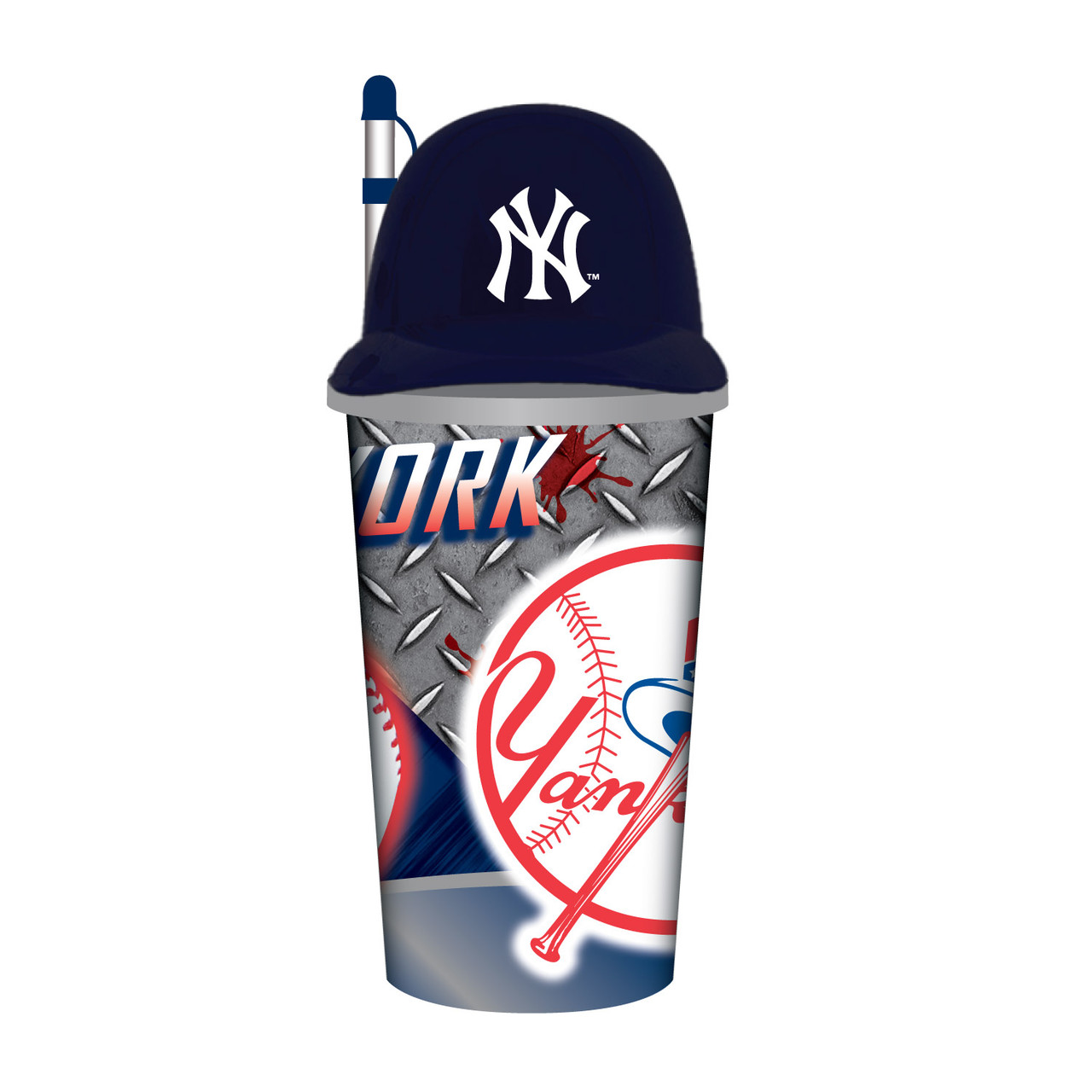 New York Yankees Helmet Cup with Straw 32oz