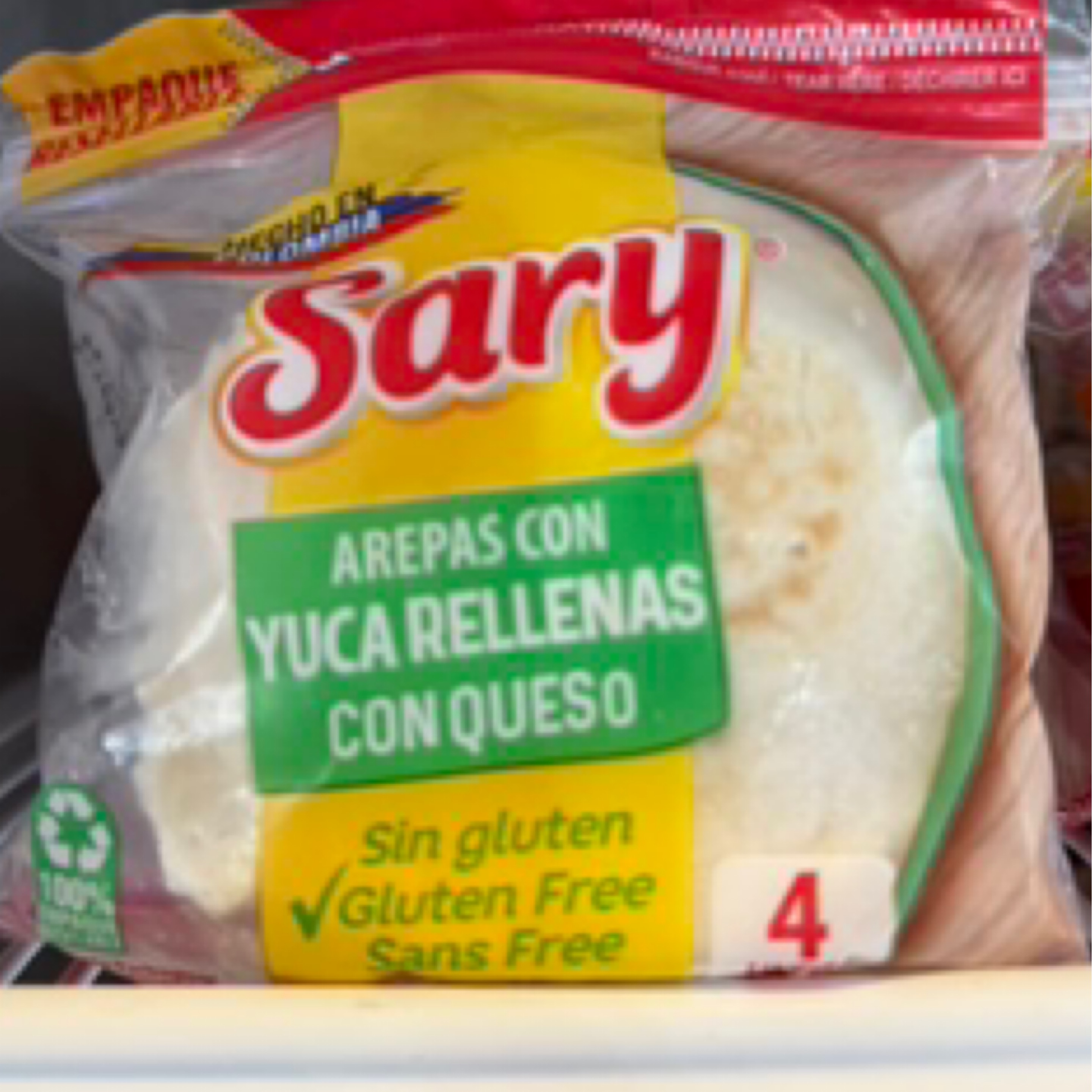 Frozen Cassava Arepas