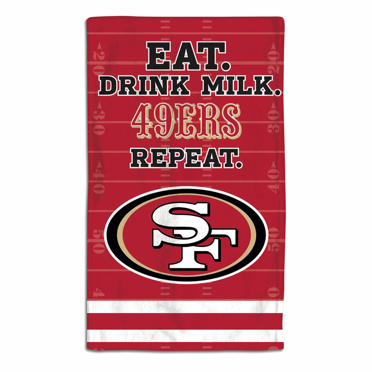 San Francisco 49ers Baby Burp Cloth 10x17"