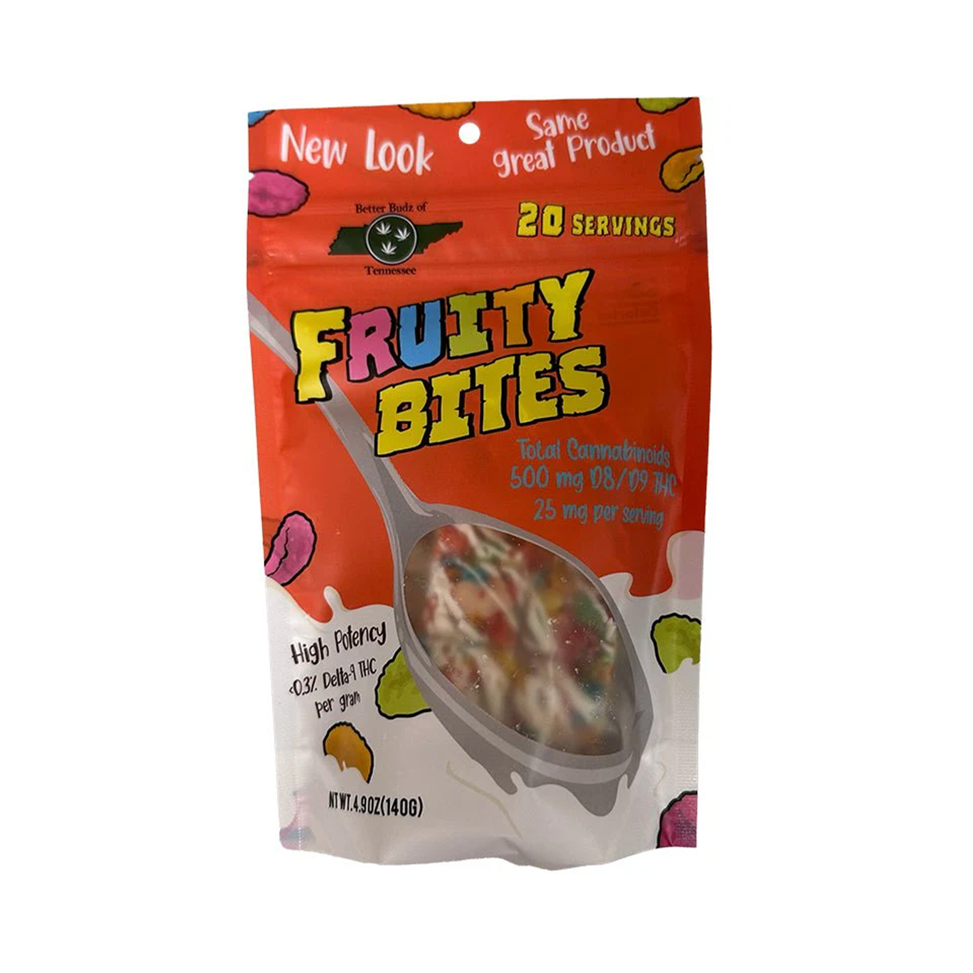 Better Budz Fruity Bites D8/D9 THC 500mg