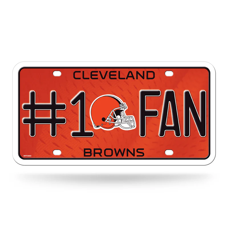 Cleveland Browns #1 Fan License Plate
