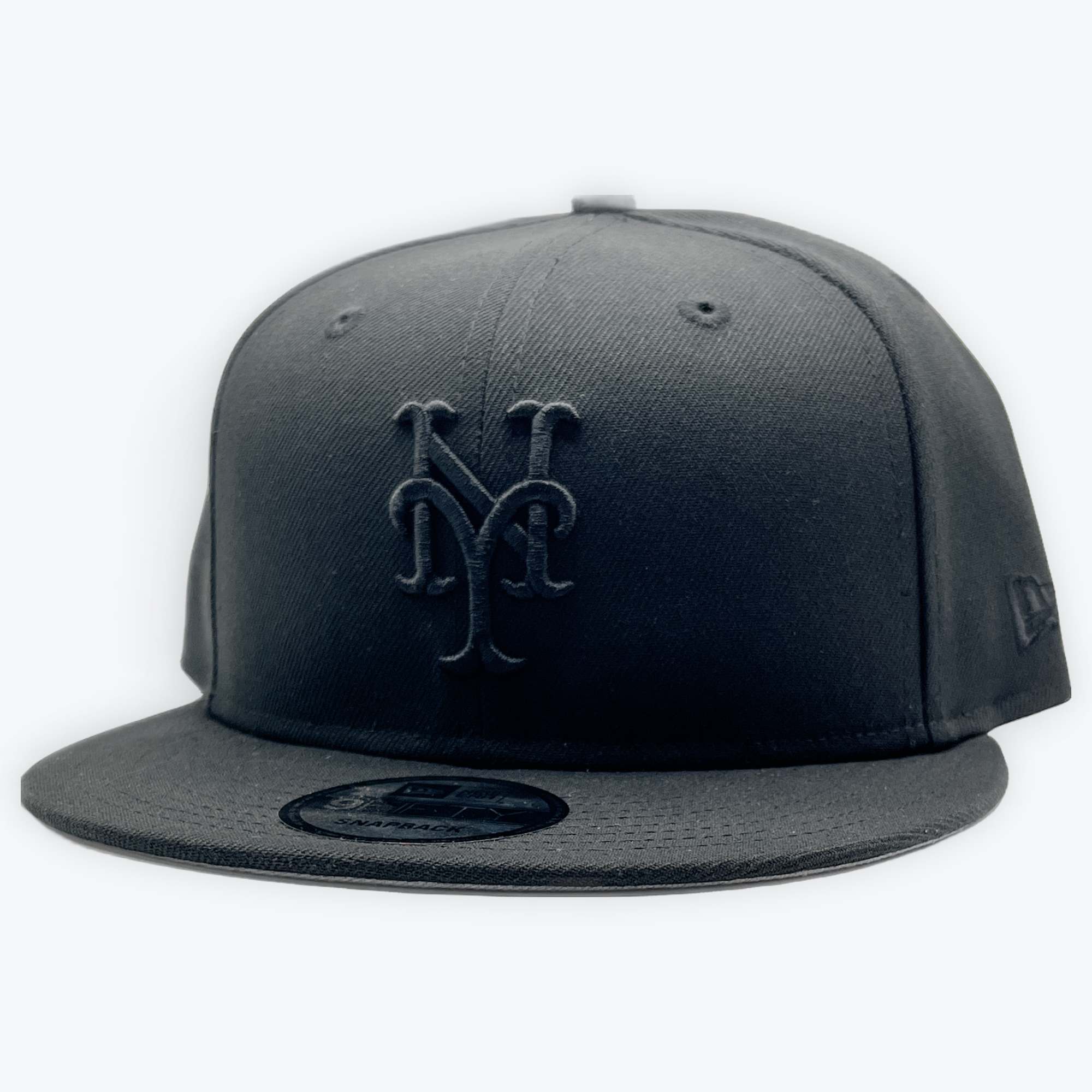New York Mets Blackout New Era Snapback Hat