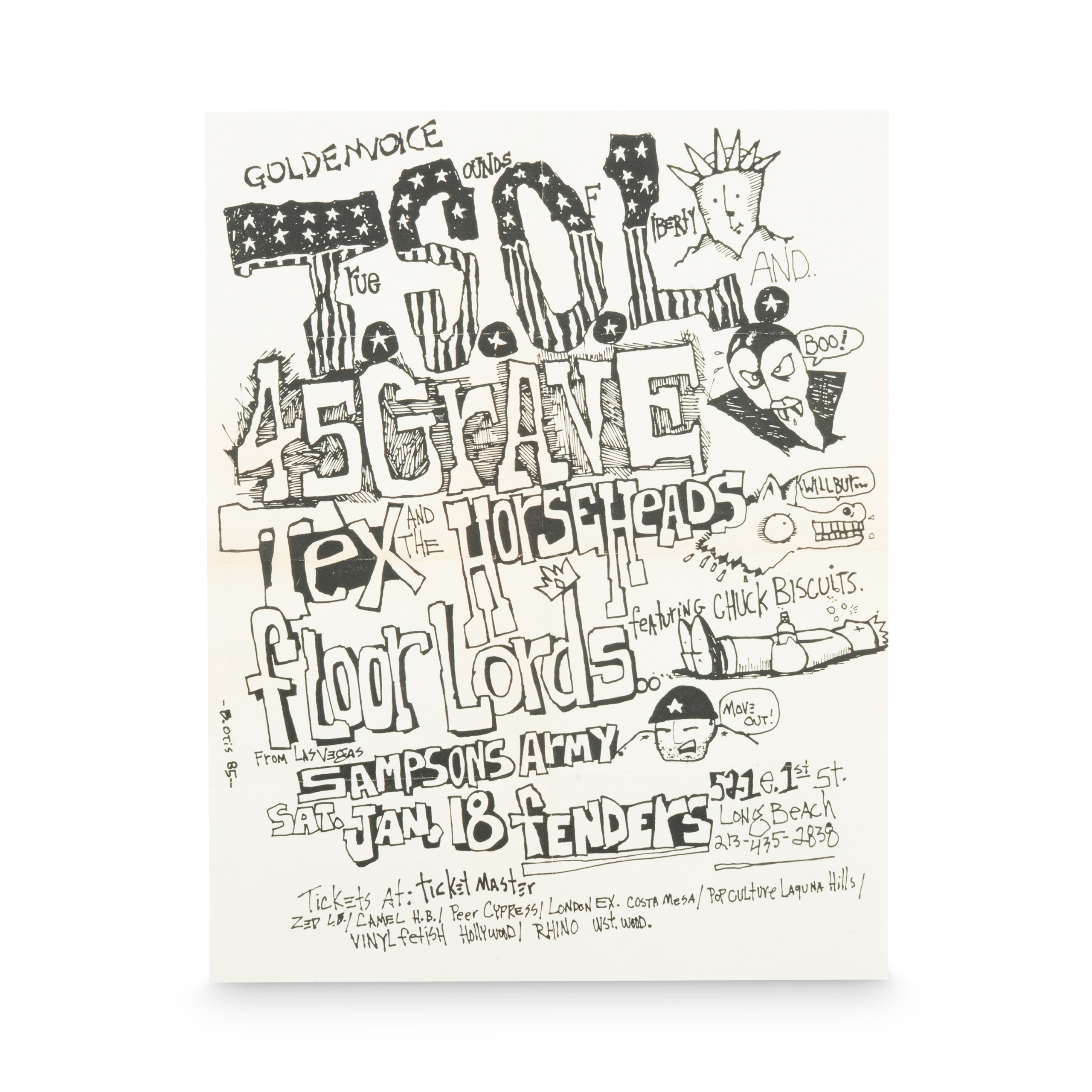 TSOL -- 1986 [Handbill]