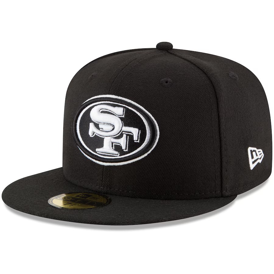 San Francisco 49ers Black and White New Era Snapback Hat