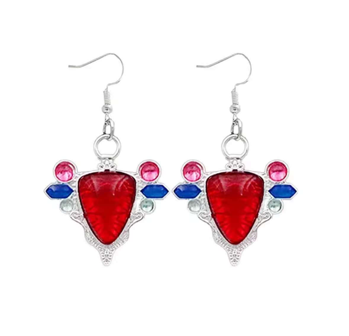 Anime JoJo Red Stone earrings