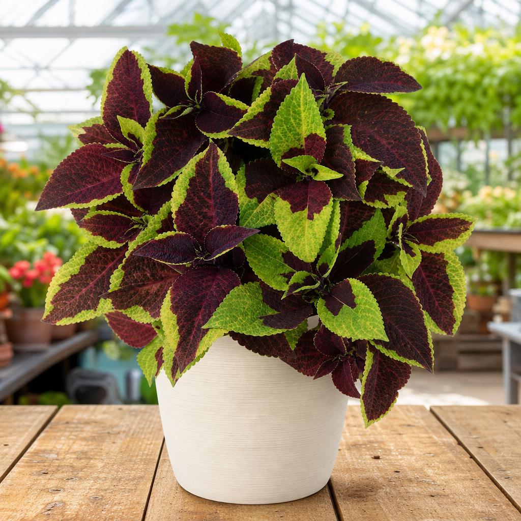 Pineapple Suprise Coleus - 2x Mini Plug Plants - Unusual Variety