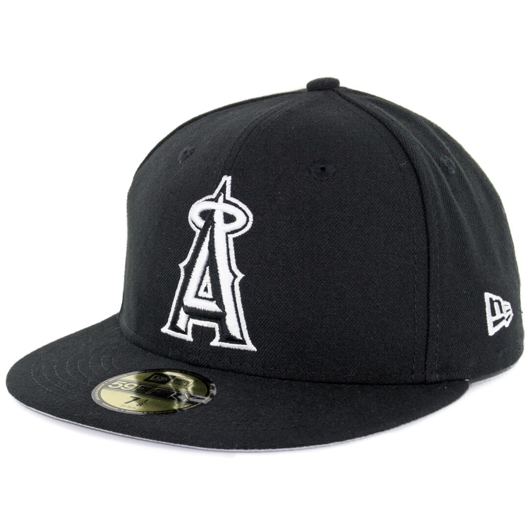 Los Angeles Angels Black New Era 59FIFTY Fitted Hat