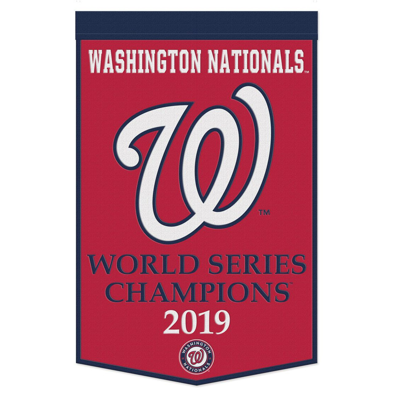 Washington Nationals Wool Dynasty Championship Banner 24x38"