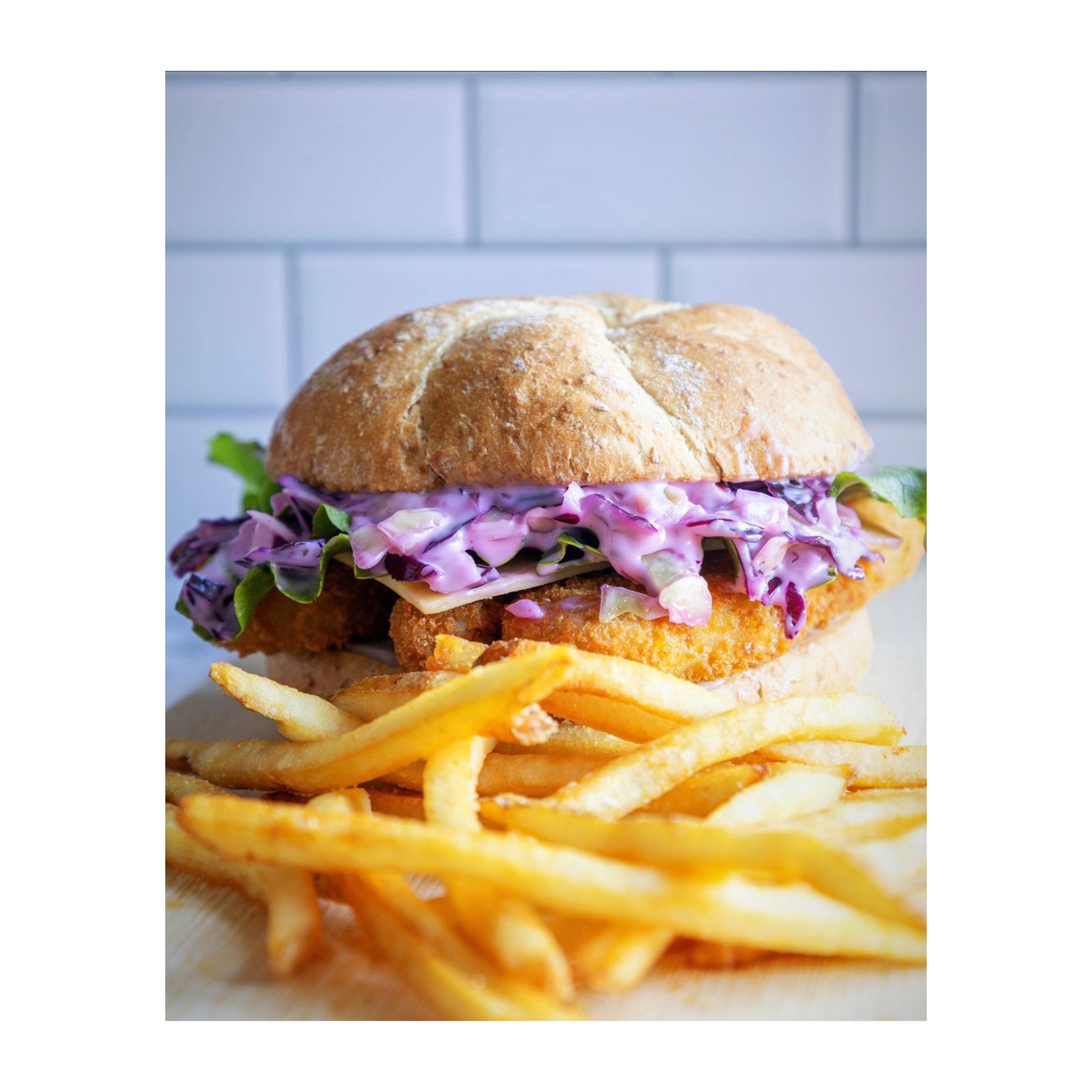 Coleslaw Crispy Chick'UN Burger