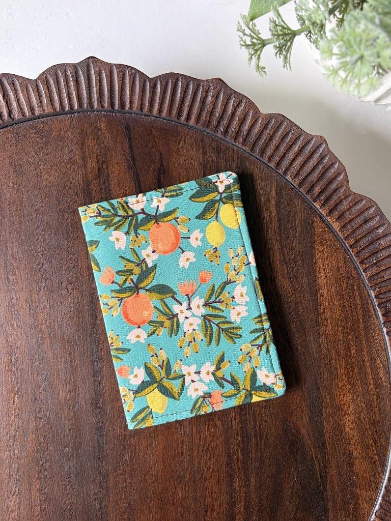 Passport Cover – Citrus Floral Teal, photo 2 of 3